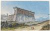 CARLO LABRUZZI (Rome 1748-1817 Perugia) Group of 4 landscape gouache drawings.